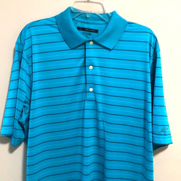 Greg Norman Collection Other - Greg Norman Shirt Polo Top Play Dry SZ L Blue Striped
